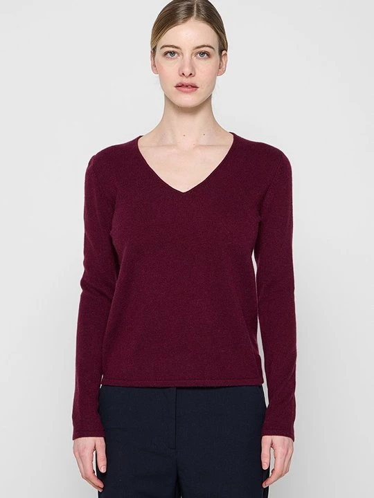 Zdjęcie produktu Sweter Just Cashmere fioletowy