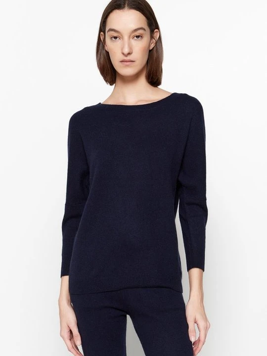 Zdjęcie produktu Sweter Just Cashmere granatowy