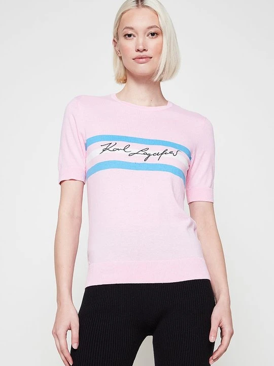 Zdjęcie produktu Sweter KARL LAGERFELD jasnoróżowy