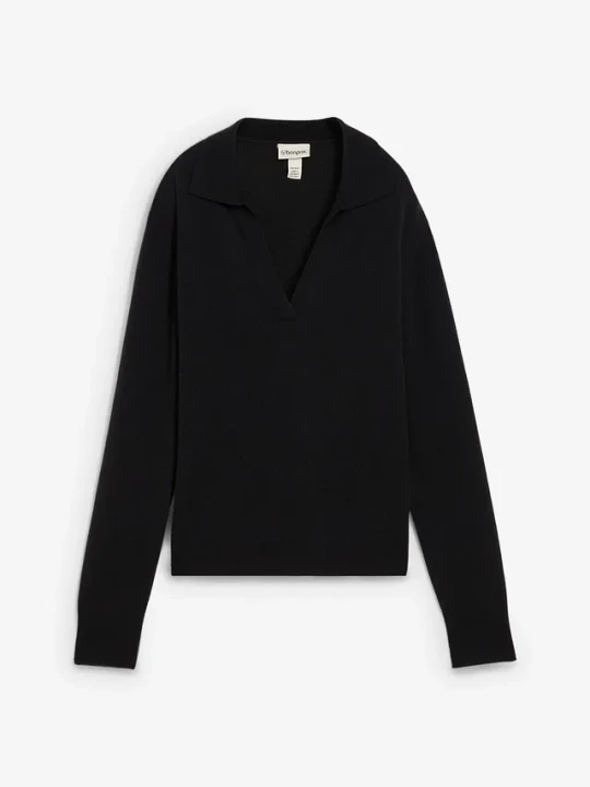 Zdjęcie produktu Sweter z miękkiej mieszanki kaszmiru zgodnego ze standardem Good Cashmere Standard® BonPrix czarny
