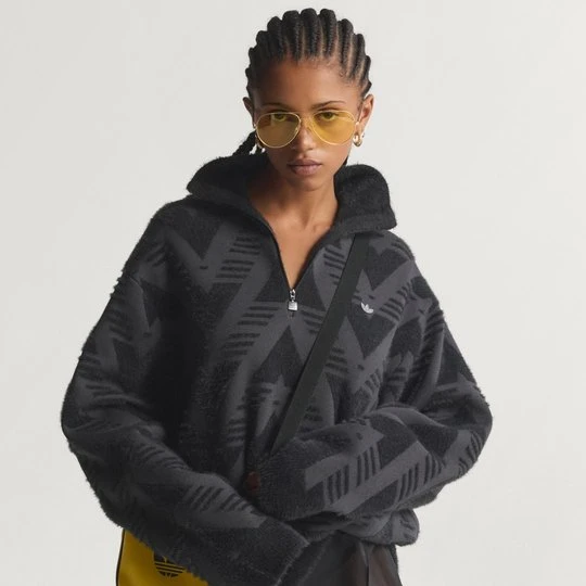 Zdjęcie produktu SWETER KNITTED HALF-ZIP Adidas czarny