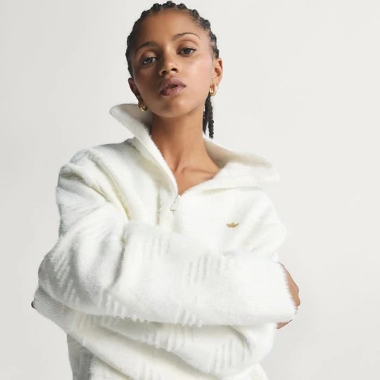 Zdjęcie produktu SWETER KNITTED HALF-ZIP Adidas Off White
