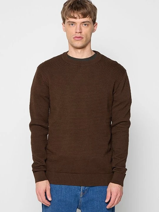 Zdjęcie produktu Sweter KnowledgeCotton Apparel brązowy
