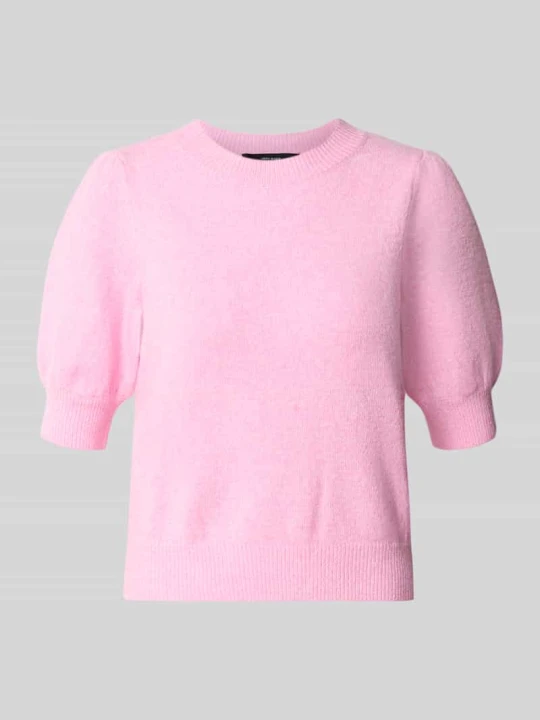 Zdjęcie produktu sweter krój regular fit z bufiastymi rękawami Vero Moda Różowy