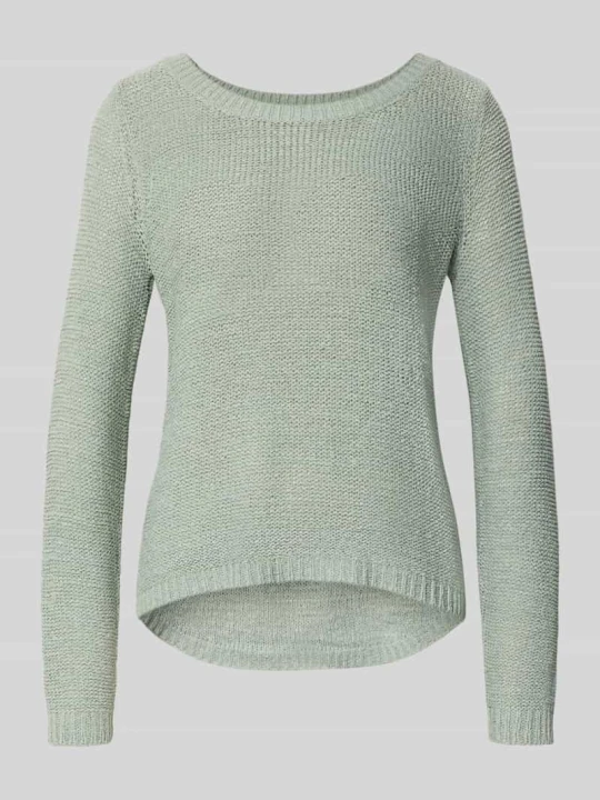 Zdjęcie produktu sweter krój regular fit z dekoltem w łódkę model 'GEENA' Only Trzcinowy