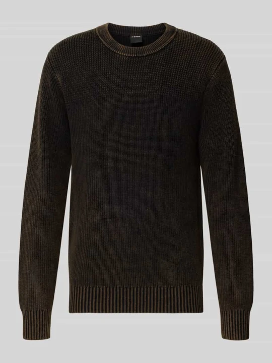 Zdjęcie produktu Sweter krój relaxed fit z czystej bawełny G-Star Raw Czarny