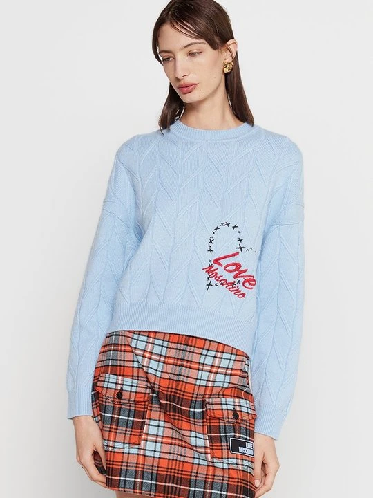 Zdjęcie produktu Sweter LOVE MOSCHINO niebieski