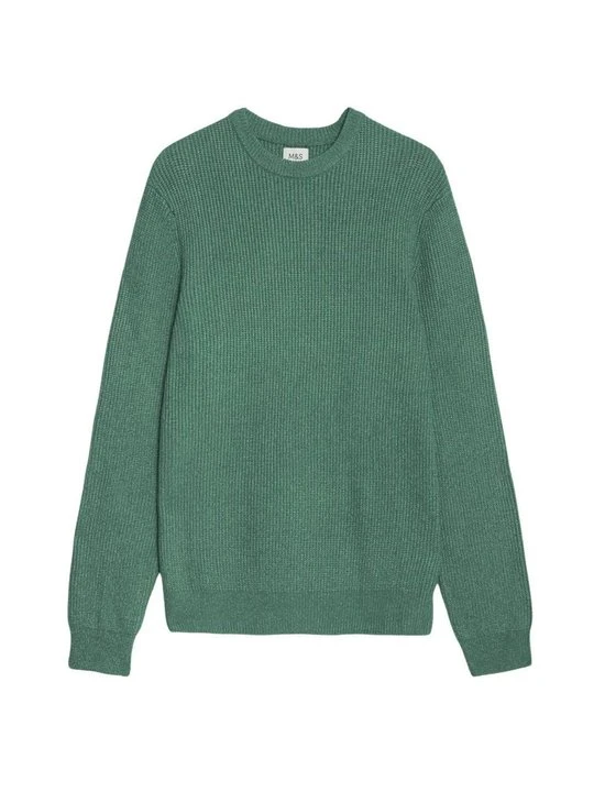 Zdjęcie produktu Sweter Marks & Spencer zielony melanż