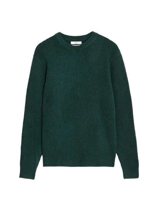 Zdjęcie produktu Sweter Marks & Spencer zielony melanż