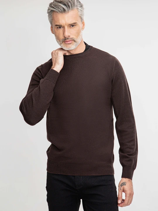 Zdjęcie produktu Sweter męski DANIELE 01037A90RRA Giacomo Conti czarny