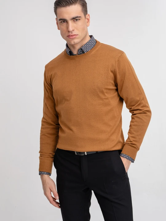 Zdjęcie produktu Sweter męski PIO 01025A80RSA Giacomo Conti brazowy