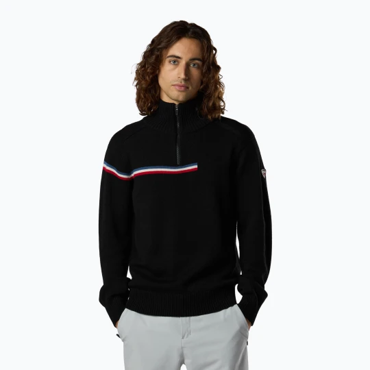 Zdjęcie produktu Sweter męski Rossignol Odysseus Half Zip Merino black