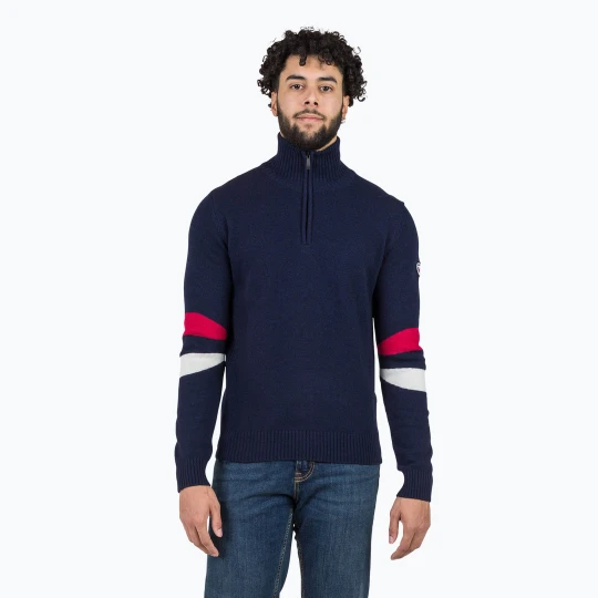 Zdjęcie produktu Sweter męski Rossignol Signature Hz Knit dark navy Granatowy