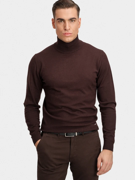 Zdjęcie produktu Sweter męski RUFO 01033B81GRA Giacomo Conti ciemnobrazowy