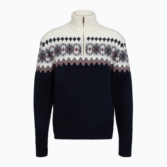 Zdjęcie produktu Sweter męski WOOLCANO SWT1091 merino granatowy
