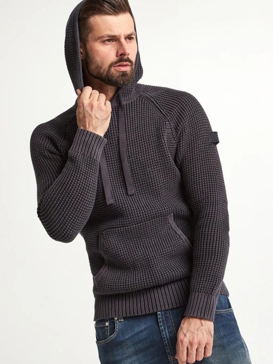 Zdjęcie produktu Sweter męski z kapturem Hoodor JOOP! JEANS