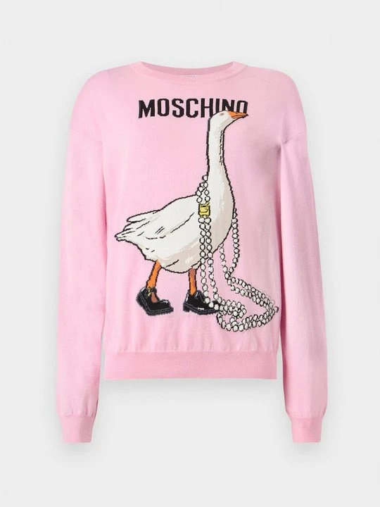 Zdjęcie produktu Sweter MOSCHINO jasnoróżowy