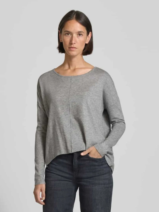 Zdjęcie produktu Sweter o kroju comfort fit z dzianiny z mieszanki wiskozy model ‘BREEZE AURA’ Vero Moda Średnioszary melanż