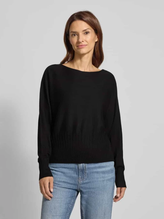 Zdjęcie produktu Sweter o kroju comfort fit z dzianiny z mieszanki wiskozy s.Oliver Czarny