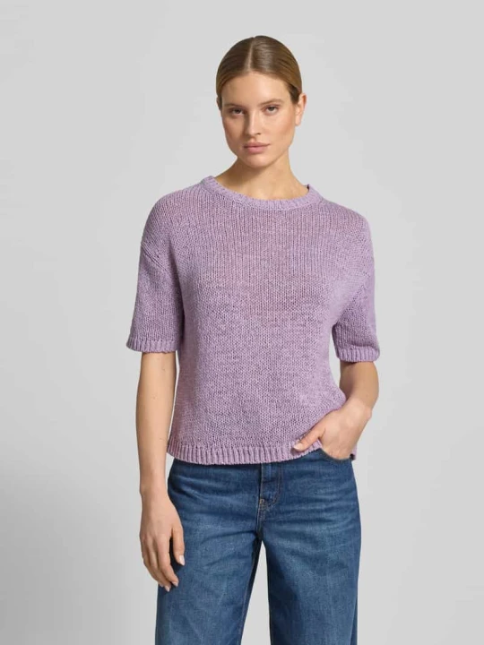 Zdjęcie produktu Sweter o kroju loose fit z mieszanki bawełny Marc O'Polo Jasnofioletowy