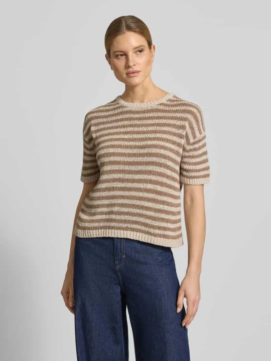 Zdjęcie produktu Sweter o kroju loose fit z mieszanki bawełny Marc O'Polo Beżowy