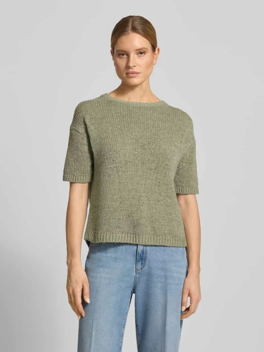 Zdjęcie produktu Sweter o kroju loose fit z mieszanki bawełny Marc O'Polo Jasnozielony