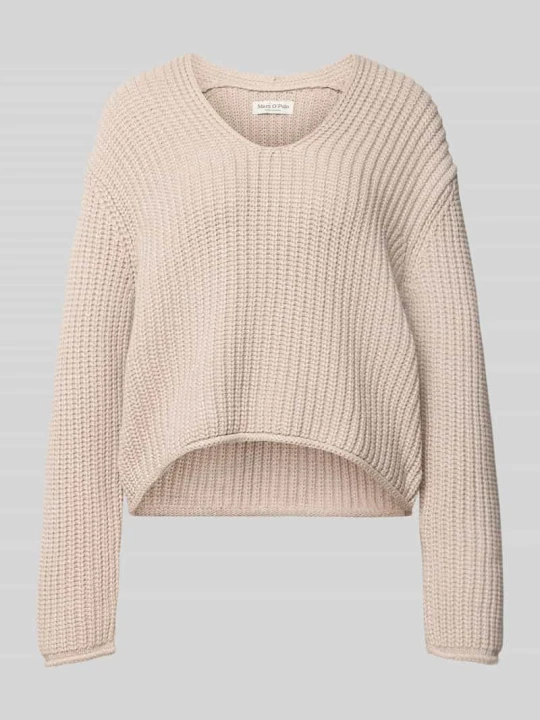 Zdjęcie produktu Sweter o kroju loose fit z mieszanki bawełny Marc O'Polo Kamienny