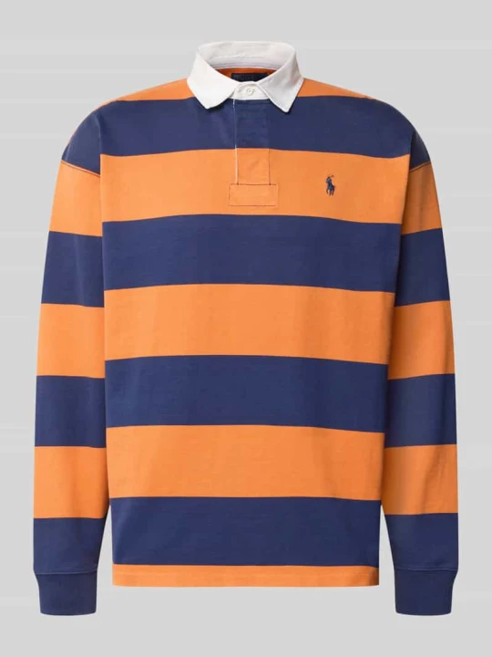 Zdjęcie produktu Sweter o kroju oversized z czystej bawełny model '6 / 1' Polo Ralph Lauren Pomarańczowy