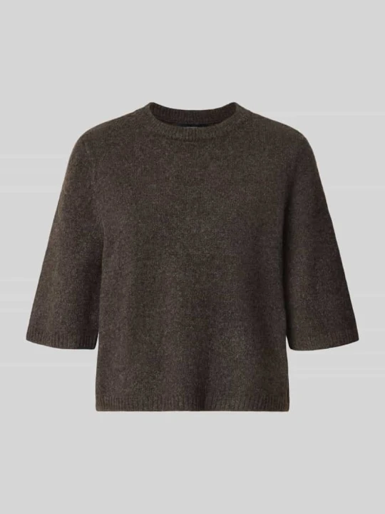 Zdjęcie produktu Sweter o kroju oversized z dodatkiem wełny model 'BOOM' Vero Moda Czekoladowy