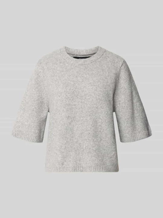 Zdjęcie produktu Sweter o kroju oversized z dodatkiem wełny model 'BOOM' Vero Moda Jasnoszary