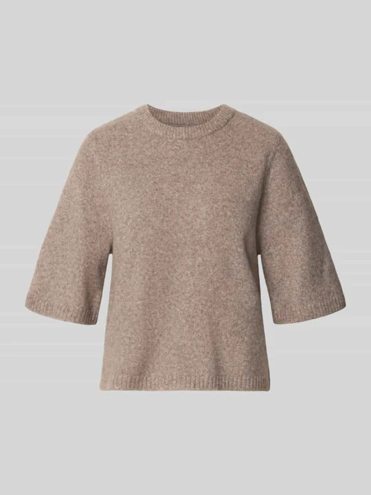 Zdjęcie produktu Sweter o kroju oversized z dodatkiem wełny model 'BOOM' Vero Moda Piaskowy