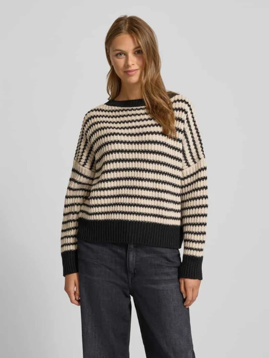 Zdjęcie produktu Sweter o kroju oversized z dzianiny z czystej wełny model ‘EZOR’ Weekend Max Mara Beżowy