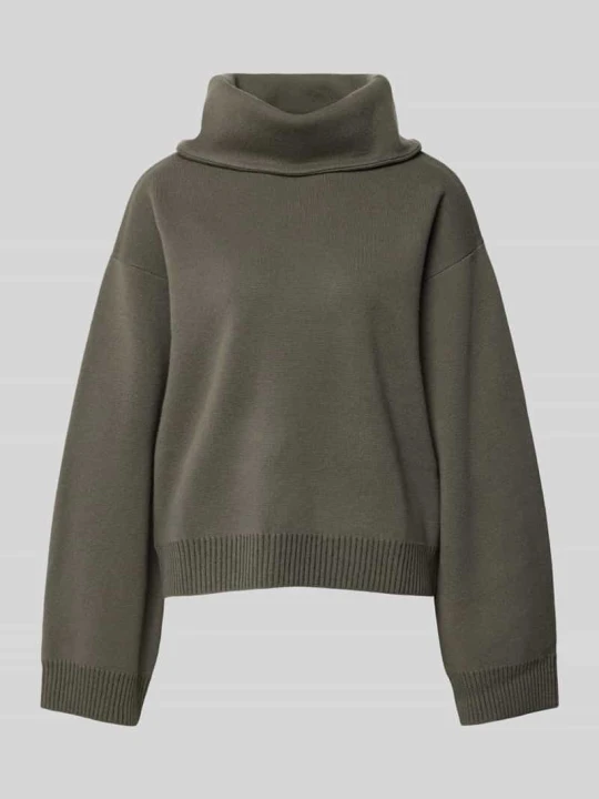 Zdjęcie produktu Sweter o kroju oversized z mieszanki wełny i kaszmiru IRO Ciemnozielony