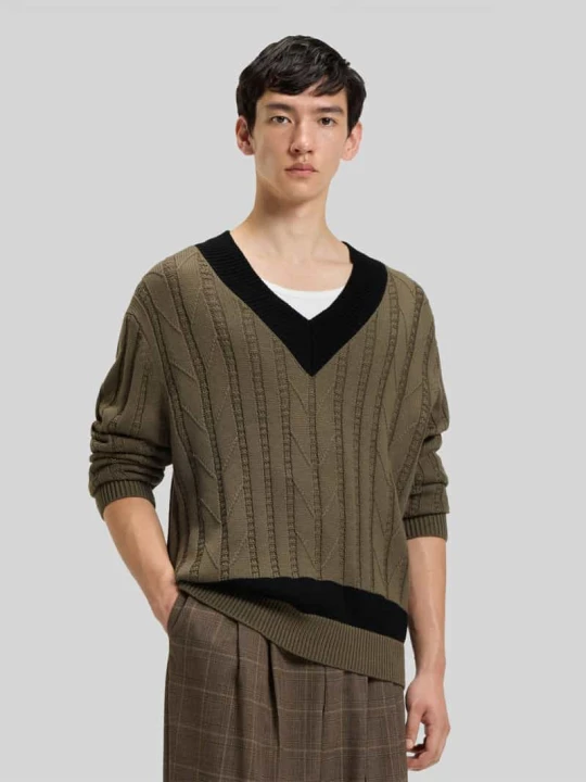 Zdjęcie produktu Sweter o kroju oversized z mieszanki żywej wełny Hugo