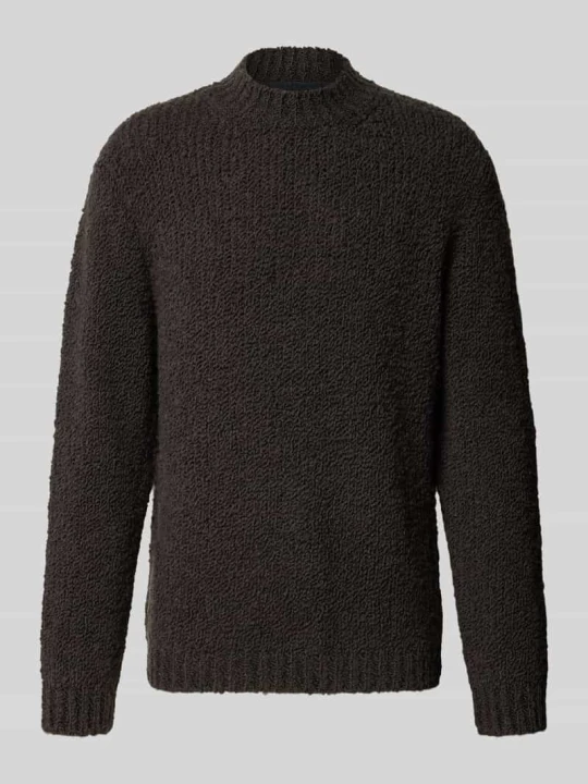 Zdjęcie produktu Sweter o kroju oversized z mieszanki żywej wełny Marc O'Polo Ciemnobrązowy