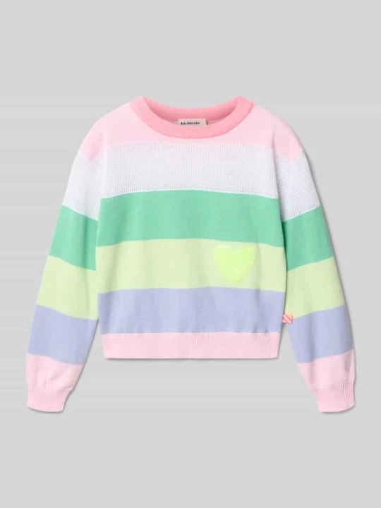 Zdjęcie produktu Sweter o kroju regular fit w stylu dzianiny Billieblush Różowy