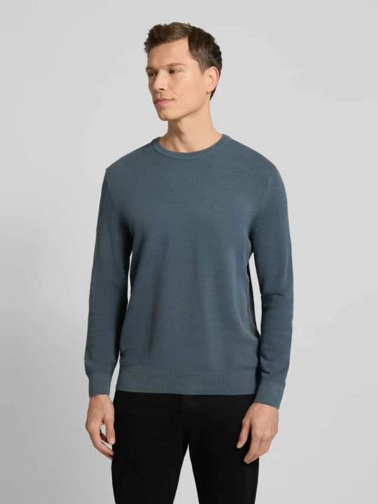 Zdjęcie produktu Regular Fit sweter z czystej bawełny Marc O'Polo Petrol