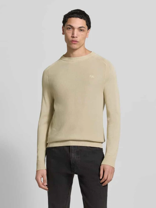 Zdjęcie produktu Sweter o kroju regular fit z czystej bawełny Model 'FLEET' Pepe Jeans Beżowy