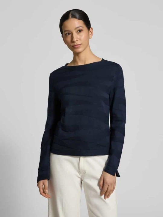 Zdjęcie produktu Regular Fit sweter z czystej bawełny Tom Tailor Granatowy