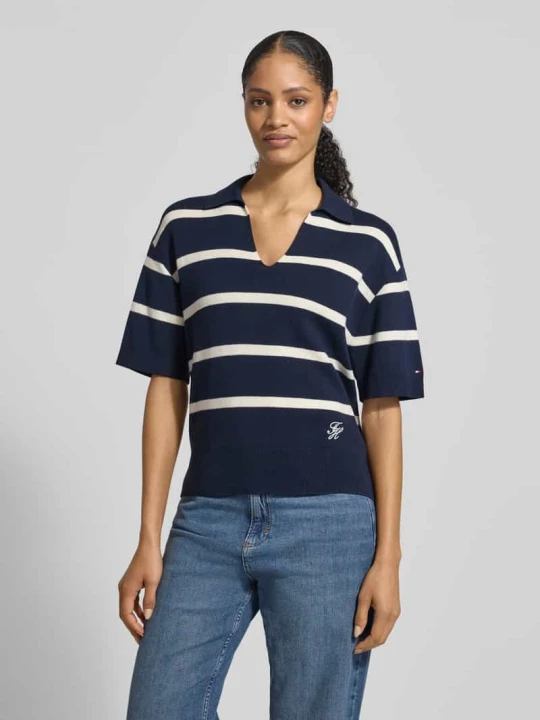 Zdjęcie produktu Regular Fit sweter z czystej bawełny Tommy Hilfiger Granatowy