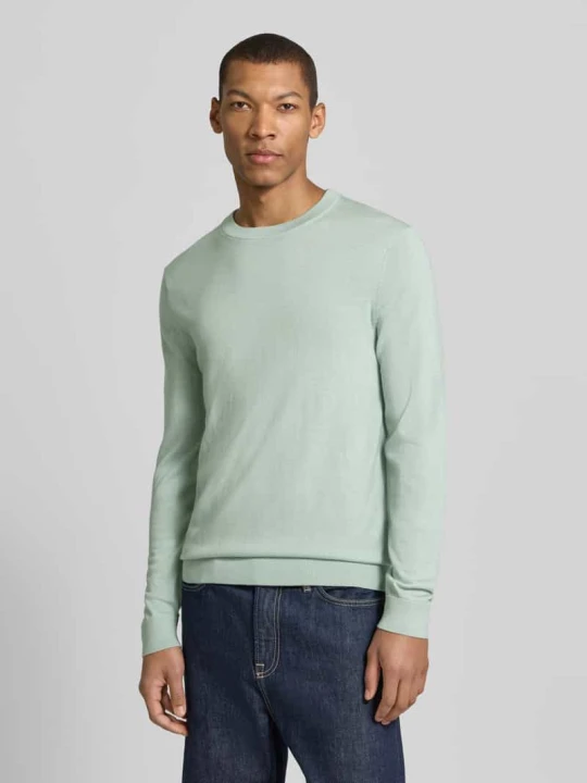 Zdjęcie produktu Sweter z czystej wełny krój regular fit model 'TRAY' Selected Homme Miętowy
