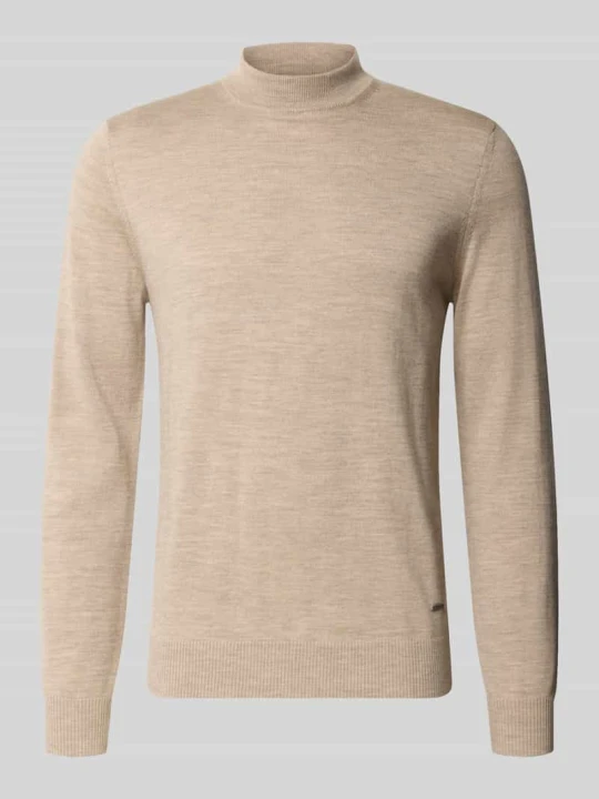 Zdjęcie produktu sweter o kroju regular fit z czystej żywej wełny model 'Davide' JOOP! Beżowy