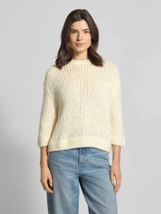 Zdjęcie produktu Sweter w kroju regular fit z domieszką wełny i alpaki Model 'Tariah' Someday Piaskowy