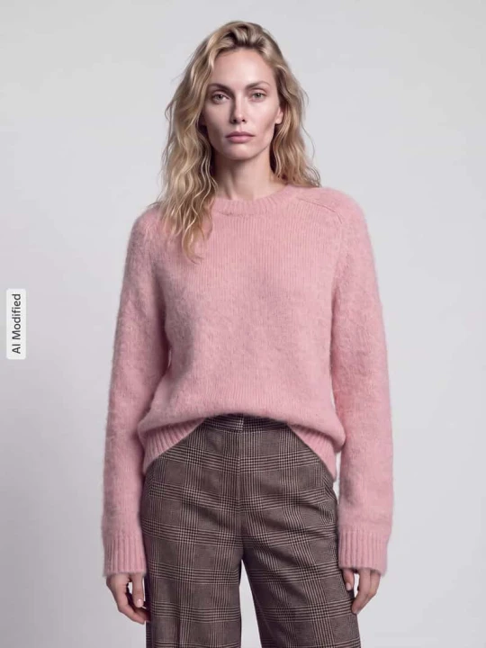 Zdjęcie produktu sweter o kroju regular fit z dodatkiem wełny Jake*s Różowy