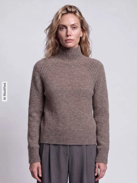 Zdjęcie produktu Sweter o kroju regular fit z dodatkiem wełny model 'ASHLEY PERKINS' Pepe Jeans Beżowy