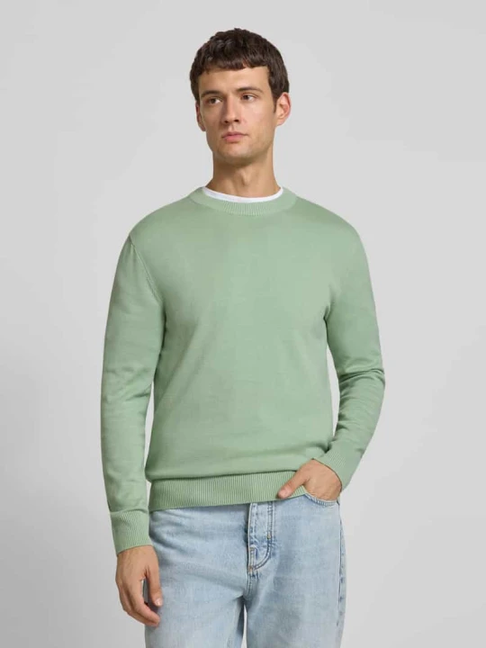 Zdjęcie produktu Sweter o kroju regular fit z dzianiny z bawełny Tom Tailor Miętowy
