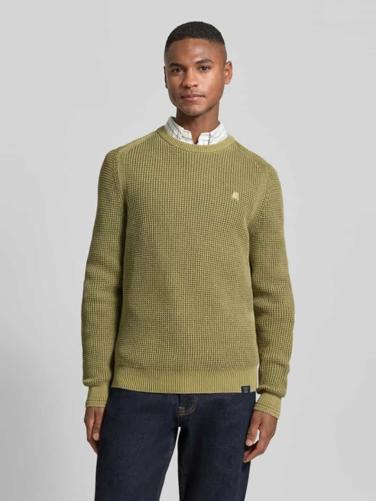 Zdjęcie produktu Sweter o kroju regular fit z imitacji dzianiny Lerros Khaki