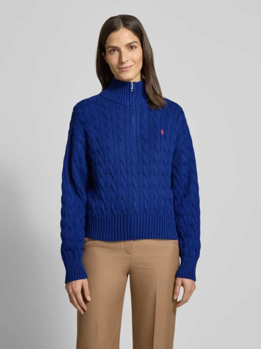 Zdjęcie produktu Troyer z wzorem w warkocze Polo Ralph Lauren Królewski niebieski