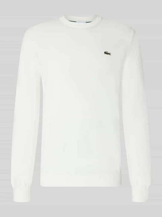 Zdjęcie produktu Sweter o kroju regular fit z mieszanki bawełny Lacoste Złamany biały
