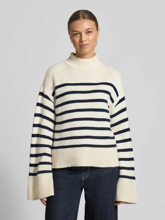 Zdjęcie produktu Sweter półgolf o kroju regular fit z mieszanki wełny Model 'Sharad' Lauren Ralph Lauren Piaskowy
